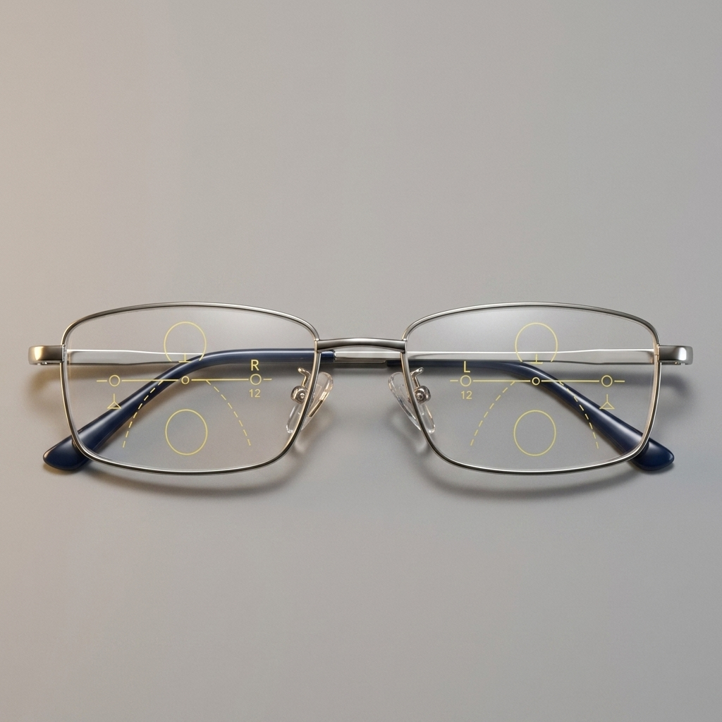 Progressive Multifokal-Lesebrille - Draufsicht