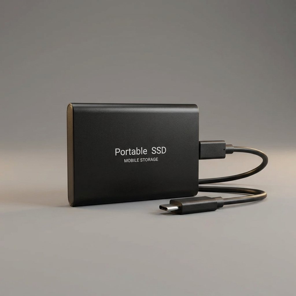 Tragbare Externe SSD-Festplatte 128GB - Vorderansicht