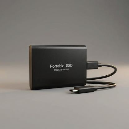 Tragbare Externe SSD-Festplatte 128GB - Vorderansicht