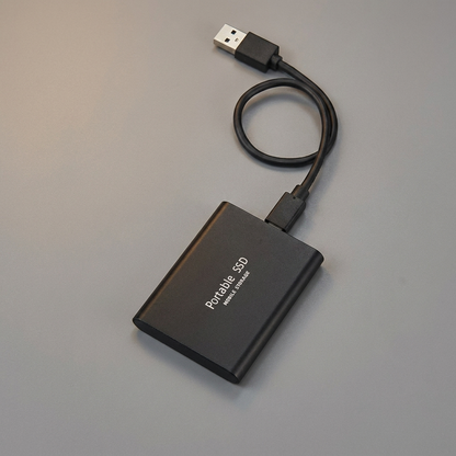 Tragbare Externe SSD-Festplatte 128GB - Draufsicht