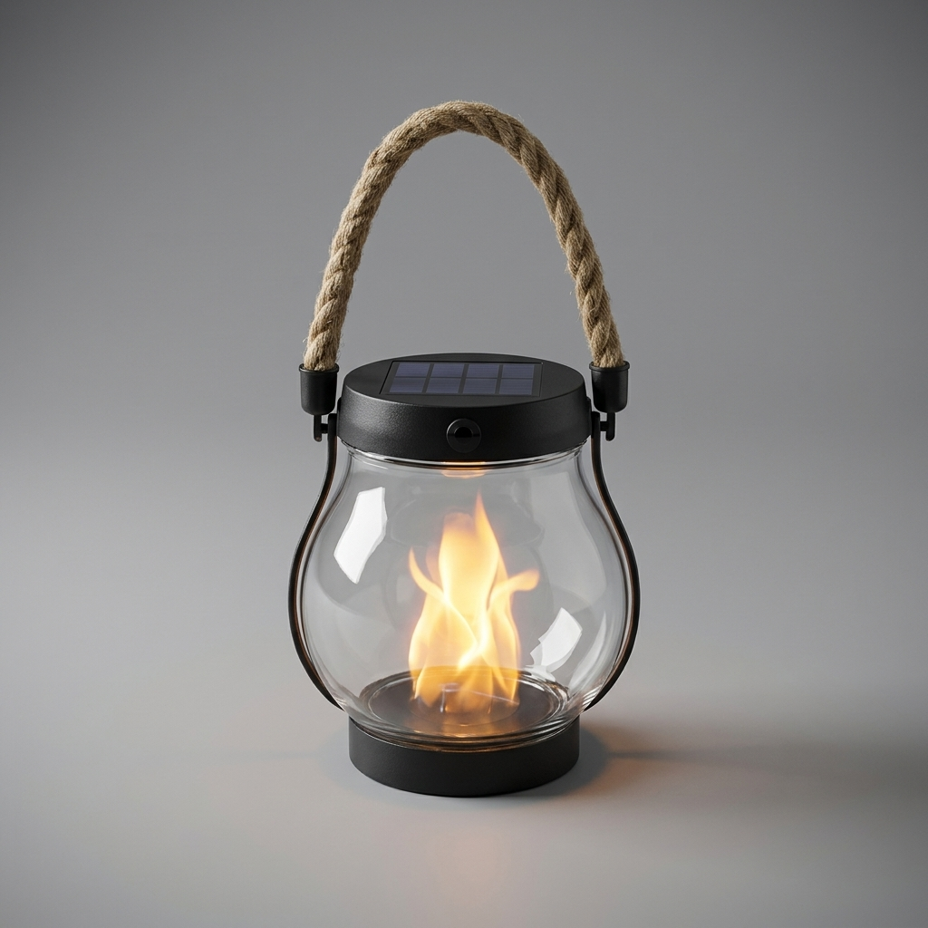 Fire Seed Solar-Seil-Laterne - Vorderansicht