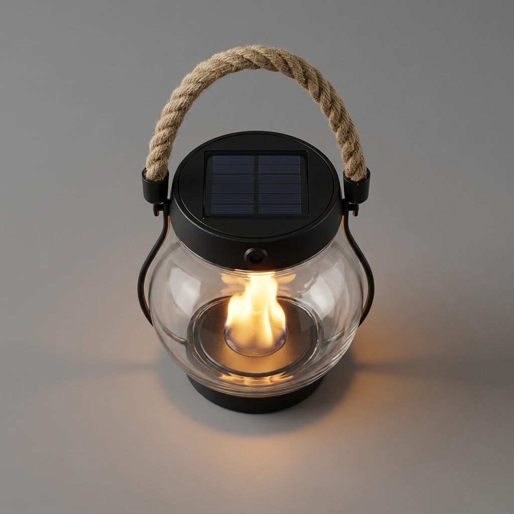 Fire Seed Solar-Seil-Laterne - Draufsicht