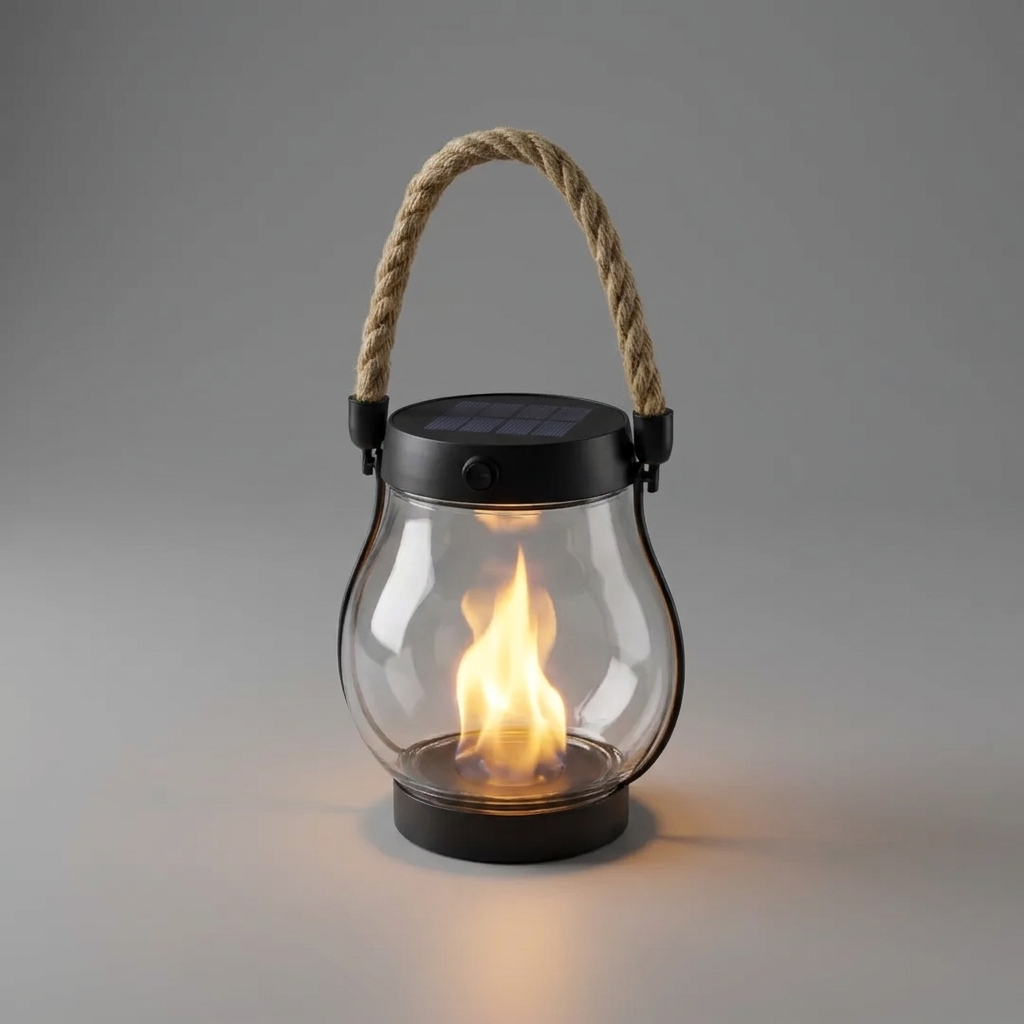 Fire Seed Solar-Seil-Laterne - Seitenansicht